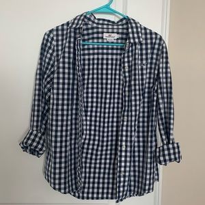 Vineyard Vines Navy Gingham Shirt
